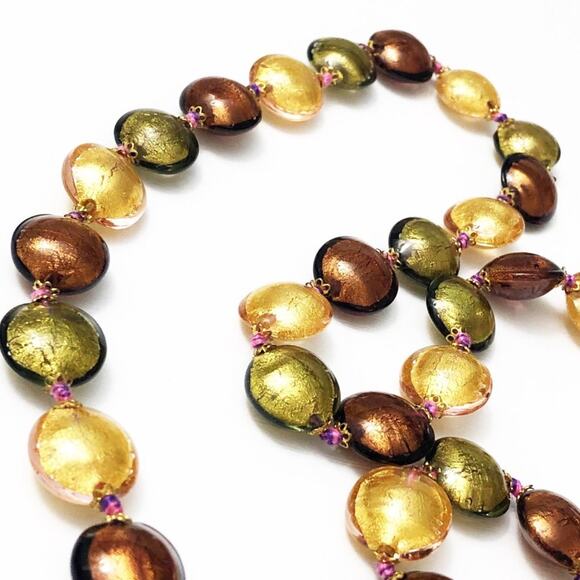 Elma Venezia Italy Art Glass Necklace - Picture 8 of 8